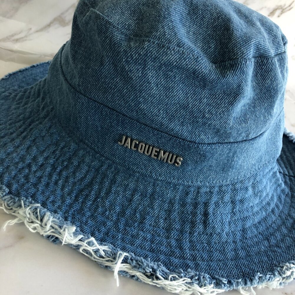 💥💥💥Jacquemus Le Bob Artichaut denim hat - Picture 5 of 9